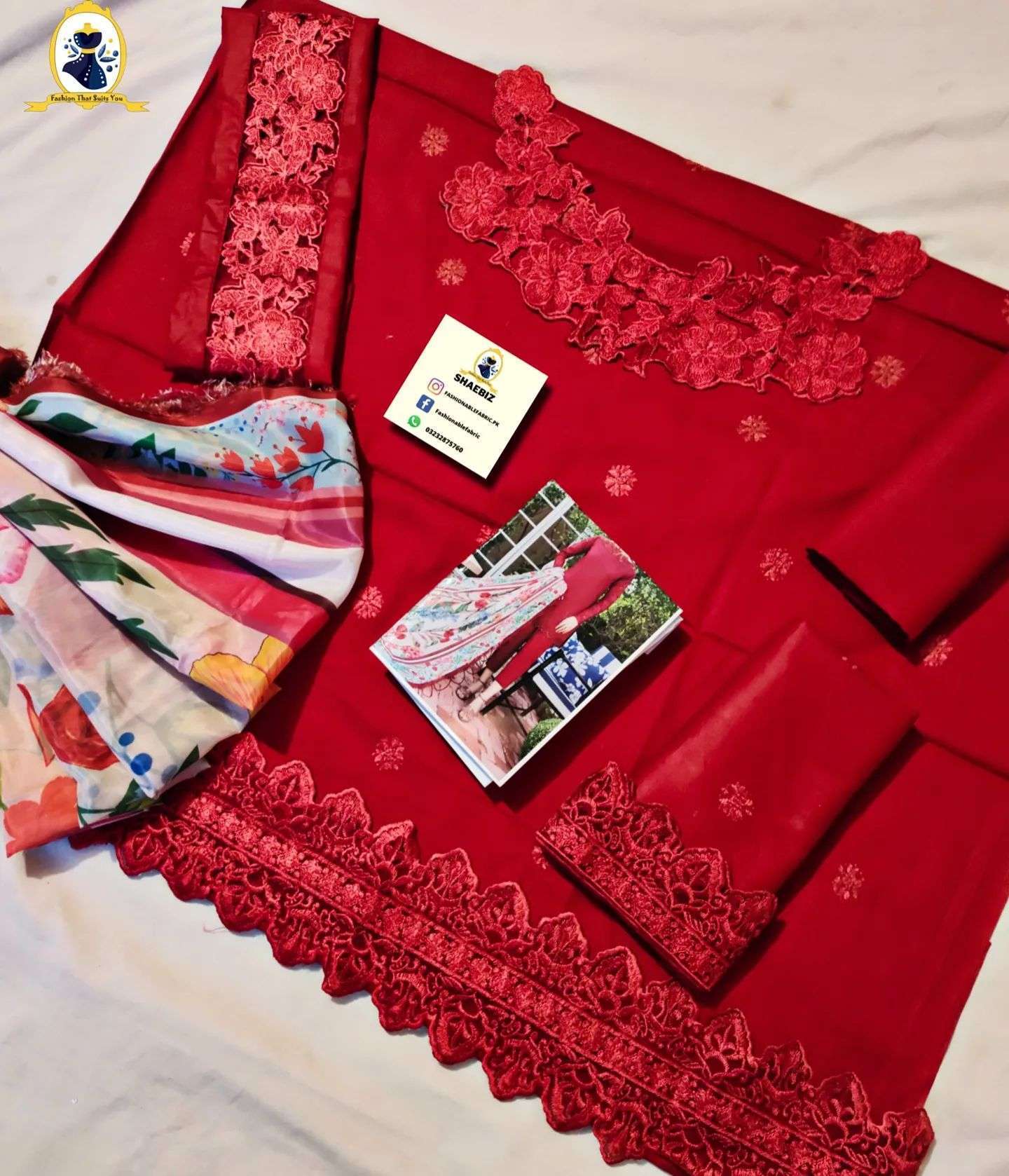 MARIA B LAWN FORMAL WEAR DRESS (MB-SS22)