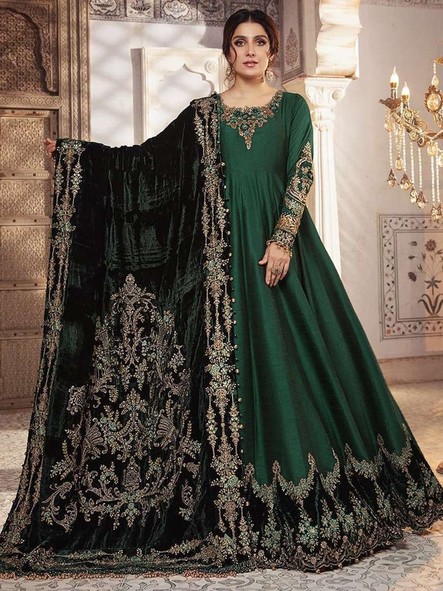 MARIA B VELVET DUPATTA LUXURY (MB-SV21)