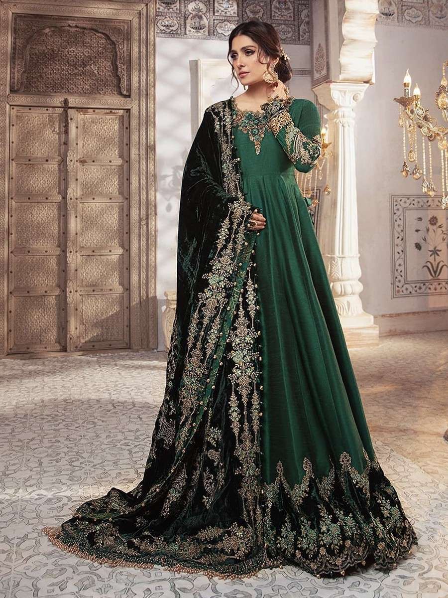 MARIA B VELVET DUPATTA LUXURY (MB-SV21)