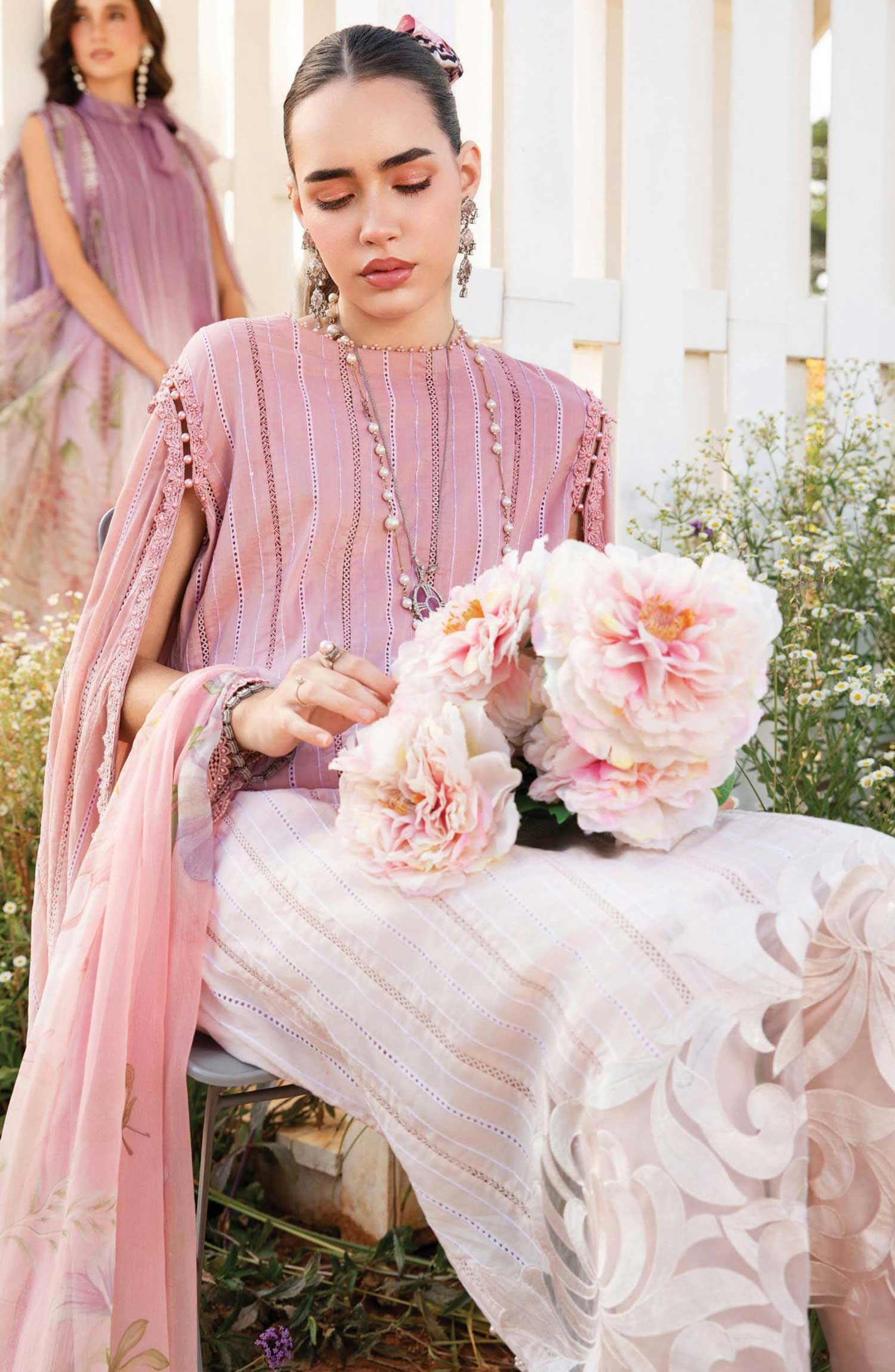 MARIA B TWO TONE MPRINT 2025 LAWN