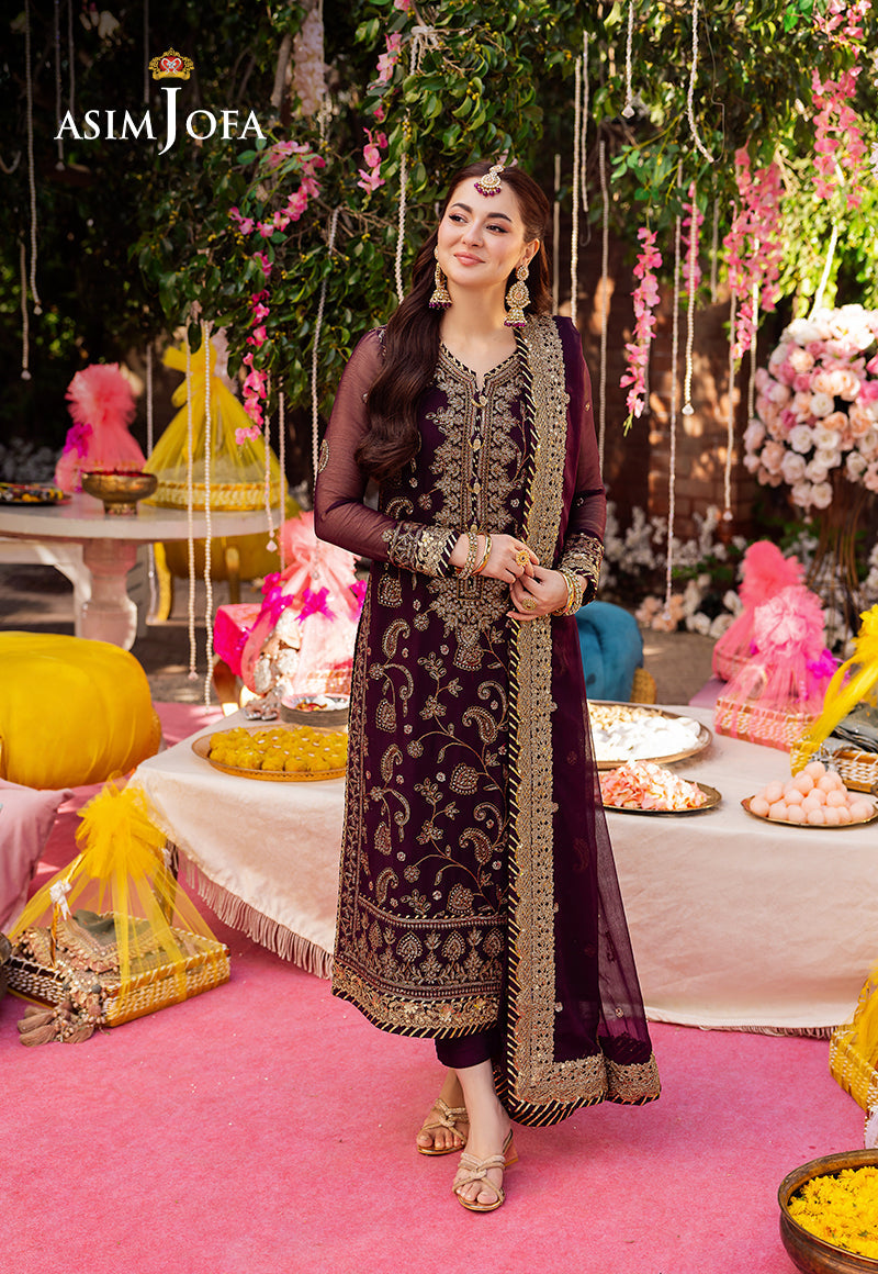 ASIM JOFA CHIFFON PARTY WEAR COLLECTION| UNSTITCHED 3 PCS BY SHAEBIZ