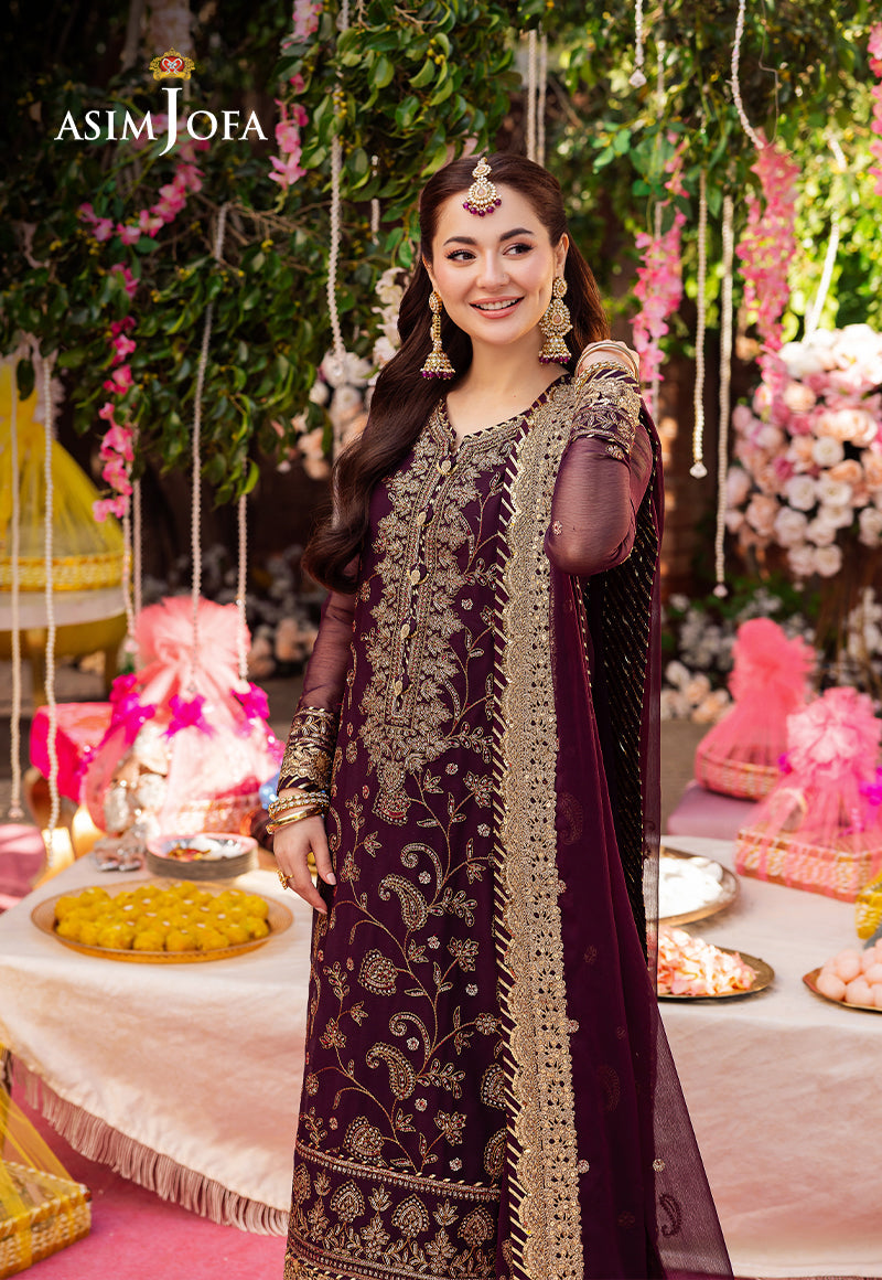 ASIM JOFA CHIFFON PARTY WEAR COLLECTION| UNSTITCHED 3 PCS BY SHAEBIZ