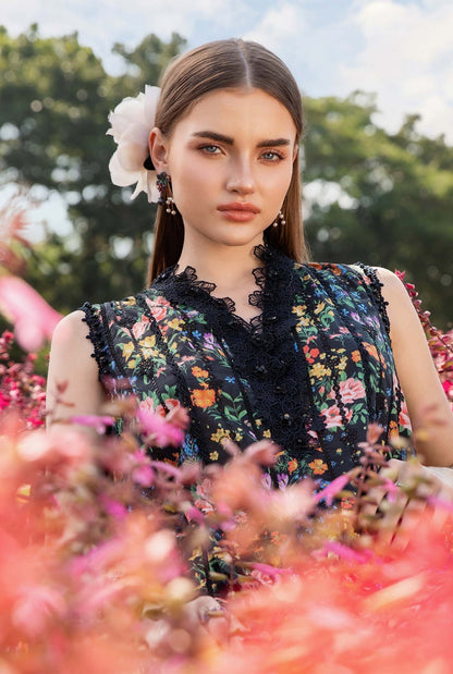MARIA B LATEST MPRINT SUMMER COLLECTION| UNSTITCHED 3 PCS| TOP PAKISTANI DRESS BY SHAEBIZ