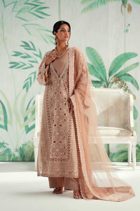 MARYAM N MARIA LUXURY ORGENZA COLLECTION| UNSTITCHED E PCS| TOP PAKISTANI DRESS BY SHAEBIZ