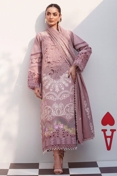 PARISHAY PINK CHICKEN KARI LUXURY LAWN COLLECTION|UNSTITCHED 3 PCS BY SHAEBIZ