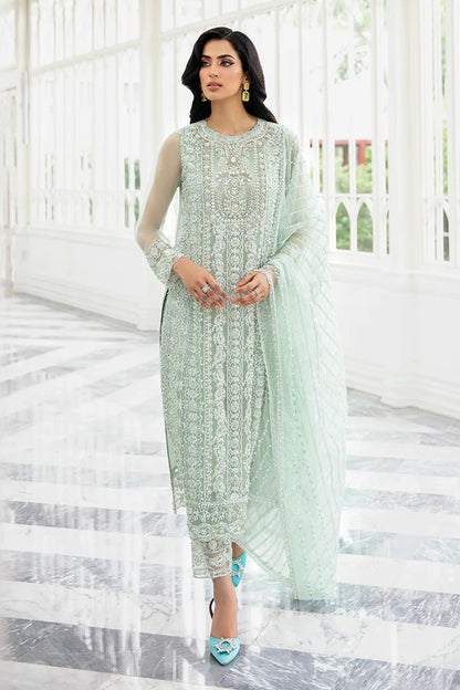 MUSHQ LIANA MINT GREEN LUXURY PARTY WEAR COLLECTION CODE:MINT POWER