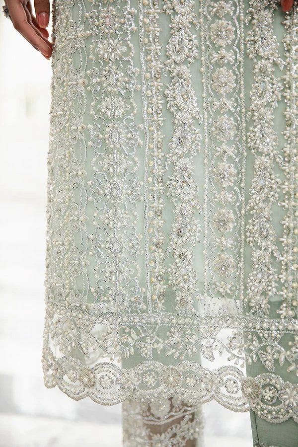 MUSHQ LIANA MINT GREEN LUXURY PARTY WEAR COLLECTION CODE:MINT POWER