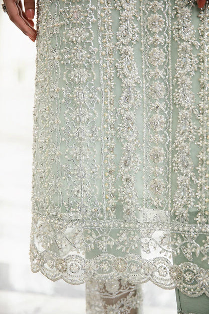 MUSHQ LIANA MINT GREEN LUXURY PARTY WEAR COLLECTION CODE:MINT POWER