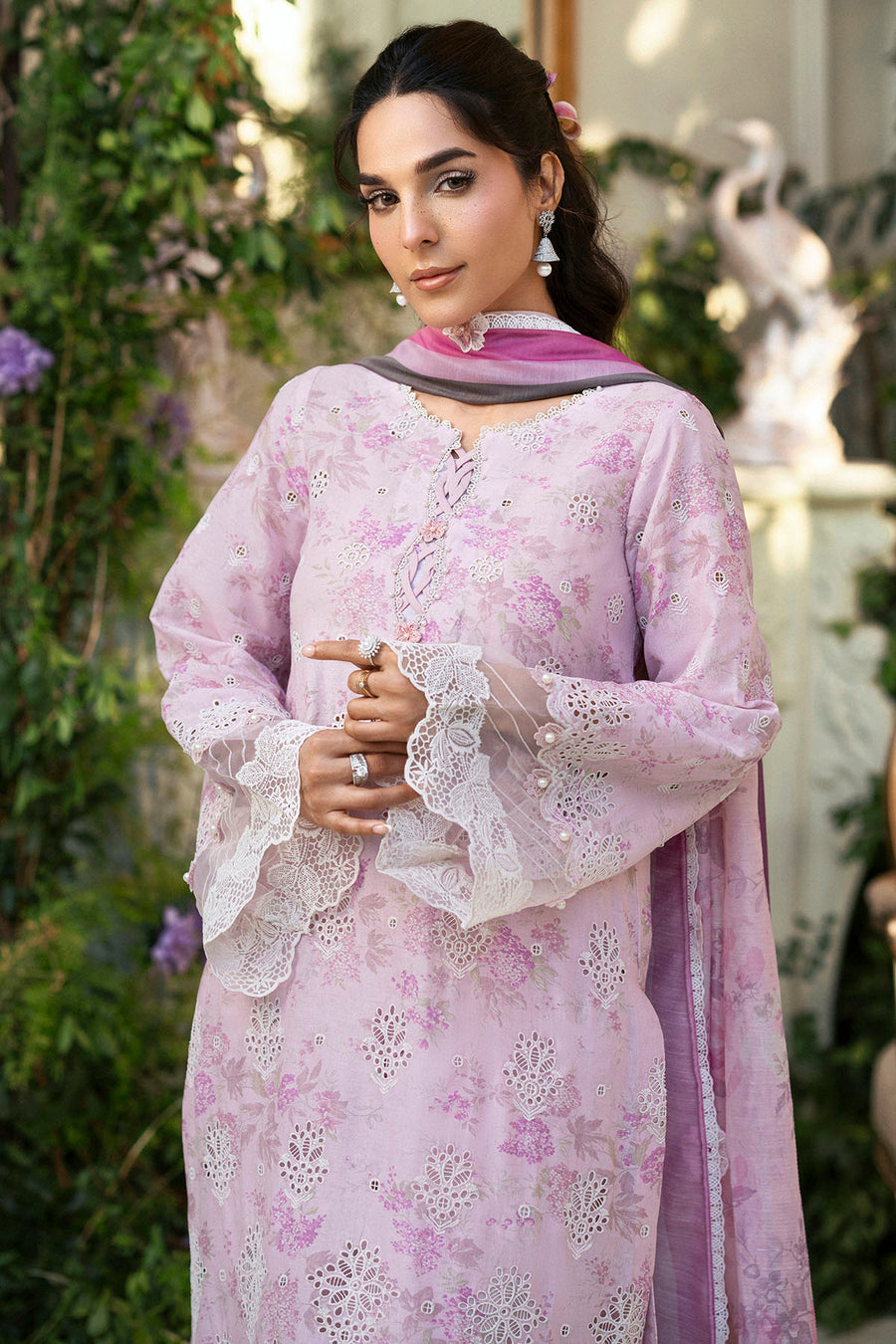 MOTIFZ ASTER PREMIUM EMBROIDERED LAWN 2026 DIGITAL PRINT COLLECTION| UNSTITCHED 3 PCS BY SHAEBIZ