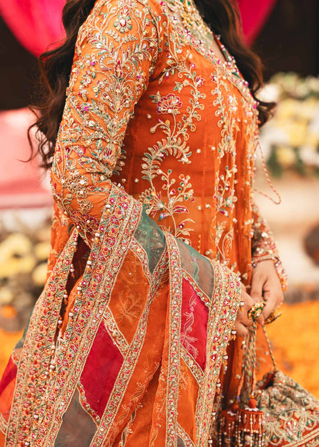 KANWAL MALIK LUXURY NET BRIDAL MAXI| SAJAL ALY| UNSTITCHED WEDDING FORMALS BY SHAEBIZ