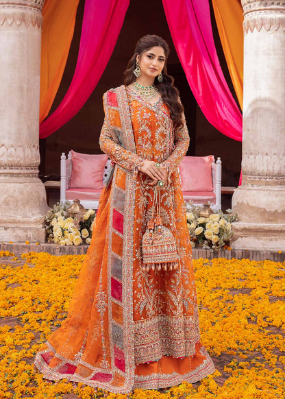 KANWAL MALIK LUXURY NET BRIDAL MAXI| SAJAL ALY| UNSTITCHED WEDDING FORMALS BY SHAEBIZ