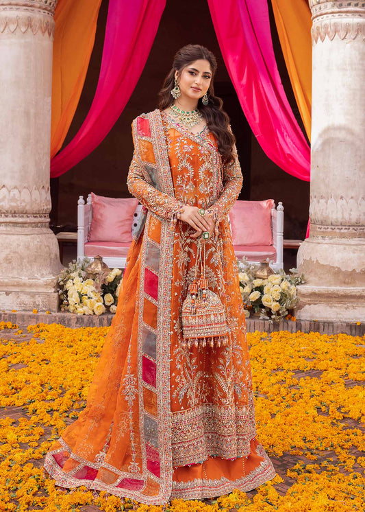KANWAL MALIK LUXURY NET BRIDAL MAXI| SAJAL ALY| UNSTITCHED WEDDING FORMALS BY SHAEBIZ