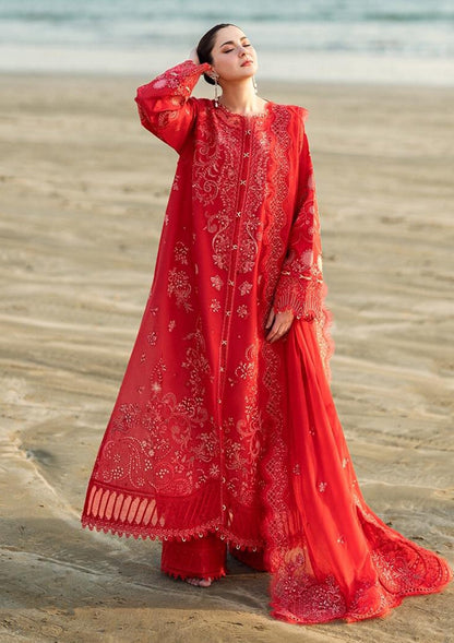 QALAMKAR SAHIL KINARE LUXURY LAWN|TOP PAKISTANI DRESS BY SHAEBIZ