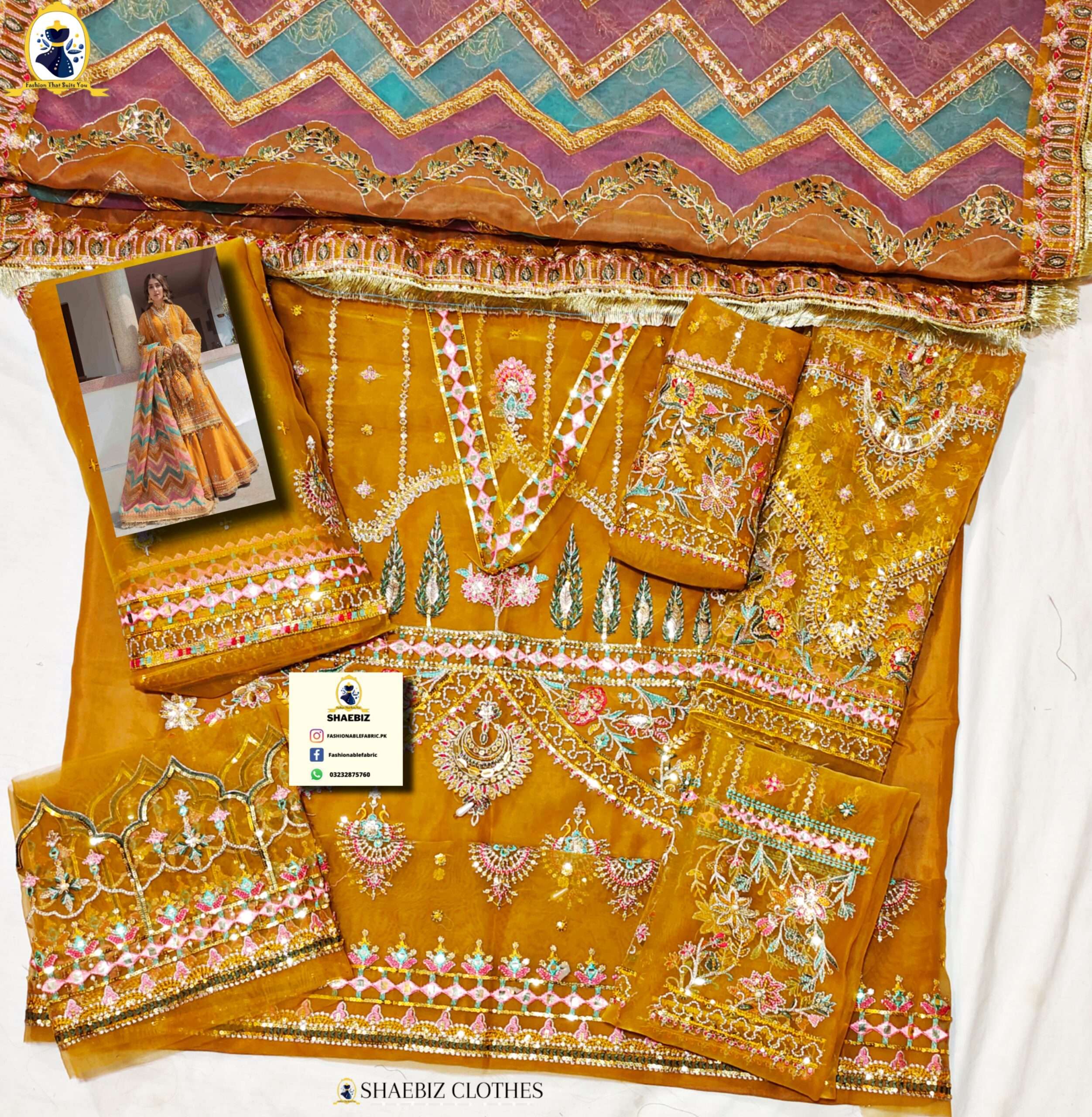 AYEZA KHAN LUXURY WEAR COLLECTION (ZQ-OM22)