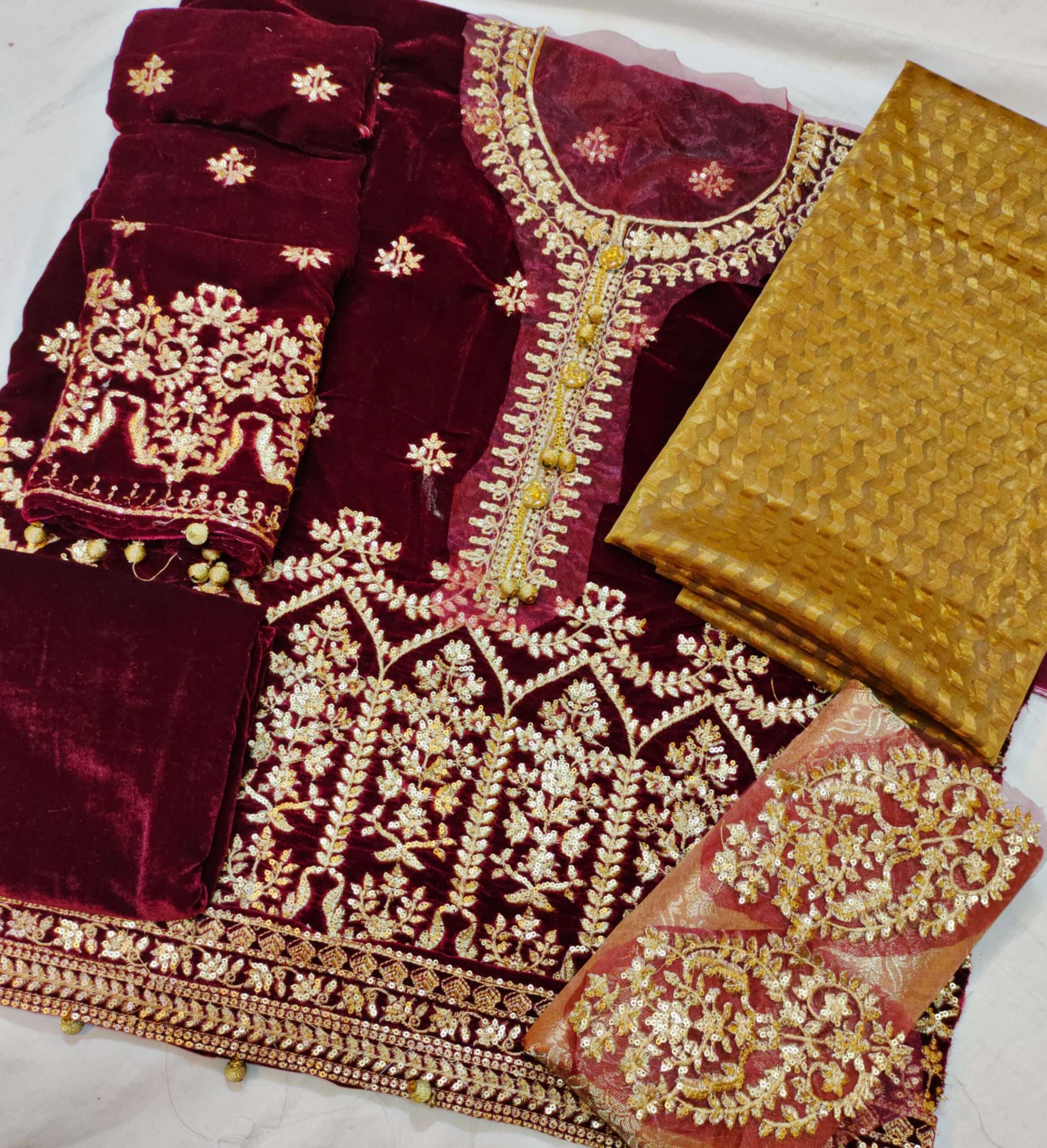 MARIA B PARTY WEAR DRESS(MB-MV21)