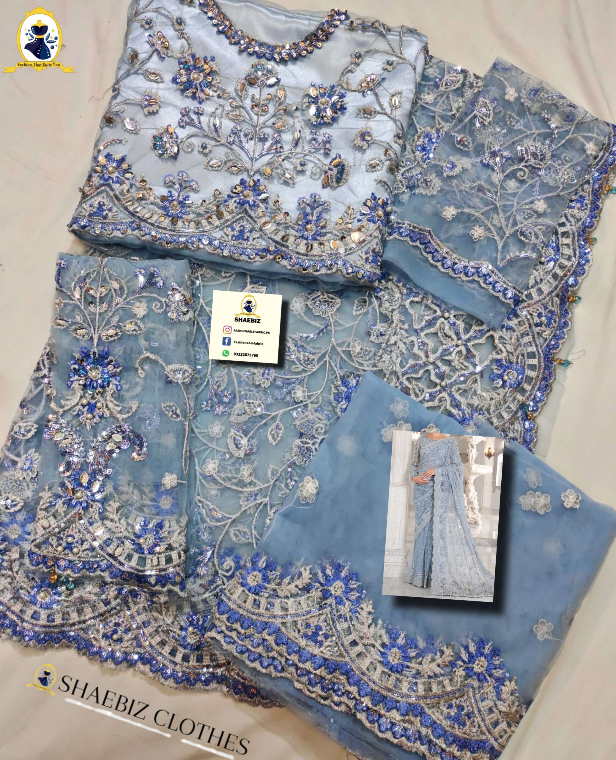 MB COUTURE FROZI SAREE (MB-NF22)