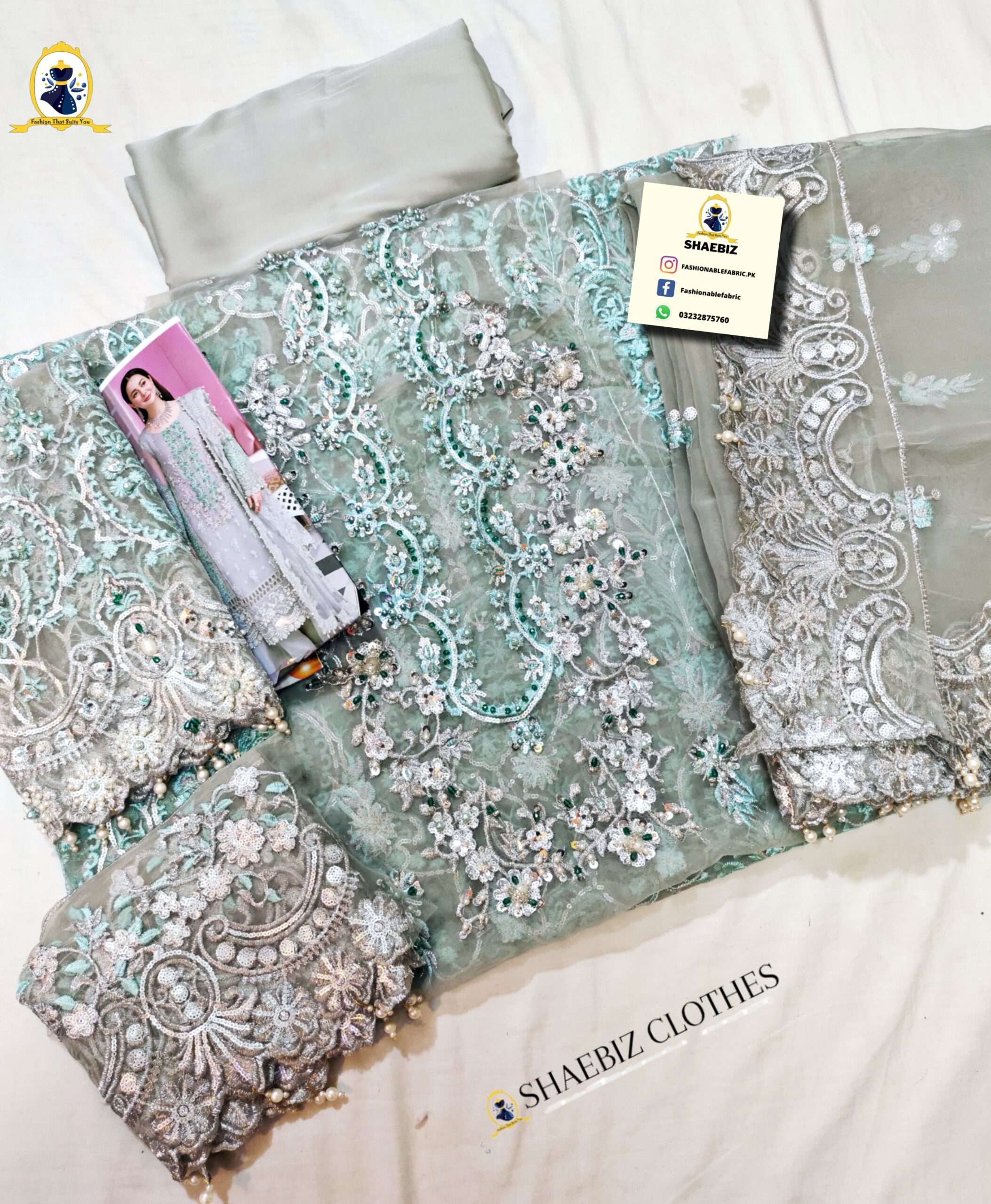 ELAF ADDA PARTY WEAR DRESS( EF-AM22)