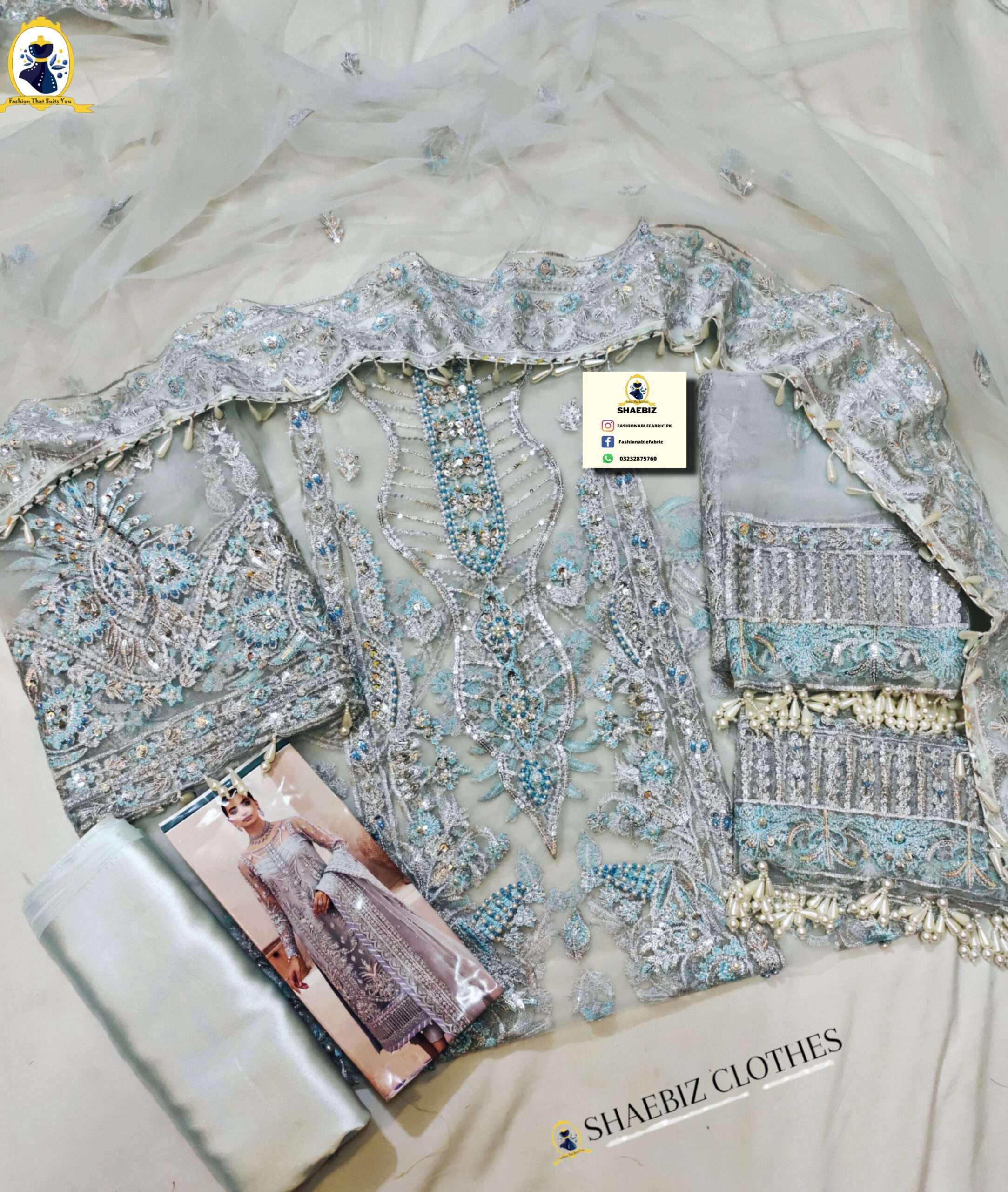 GULAAL FAIROUZ ADDA PARTY WEAR DRESS (GL-FA22)