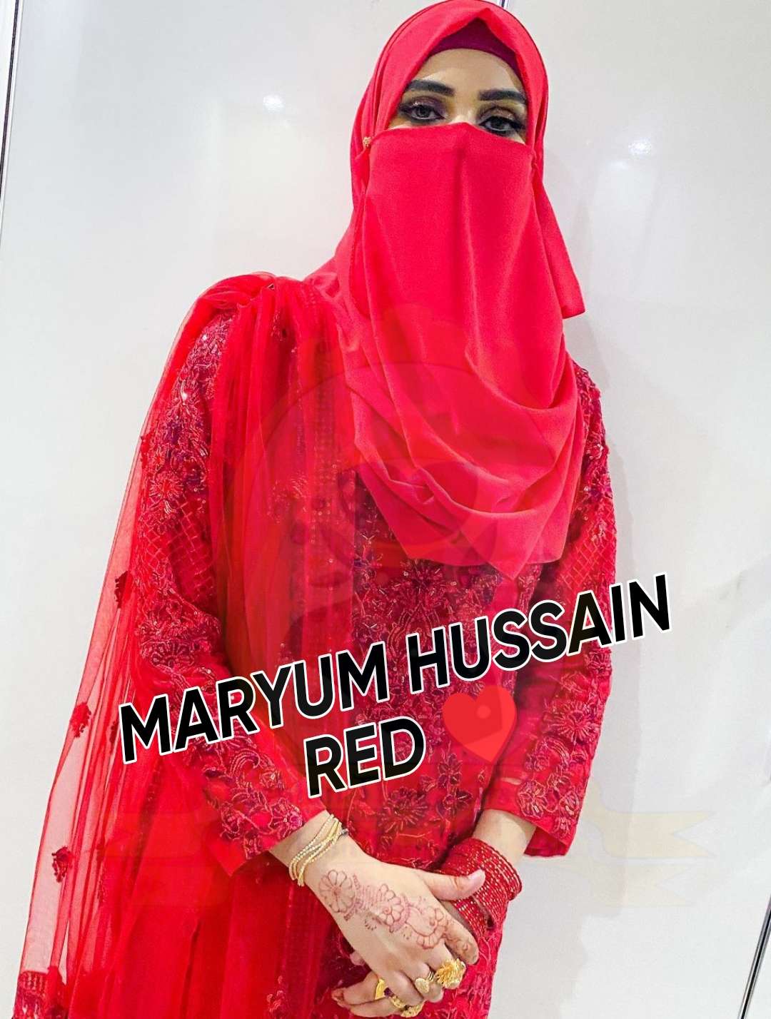 MARYAM HUSSAIN RED LUXURY PARTY WEAR (MH-RN21)
