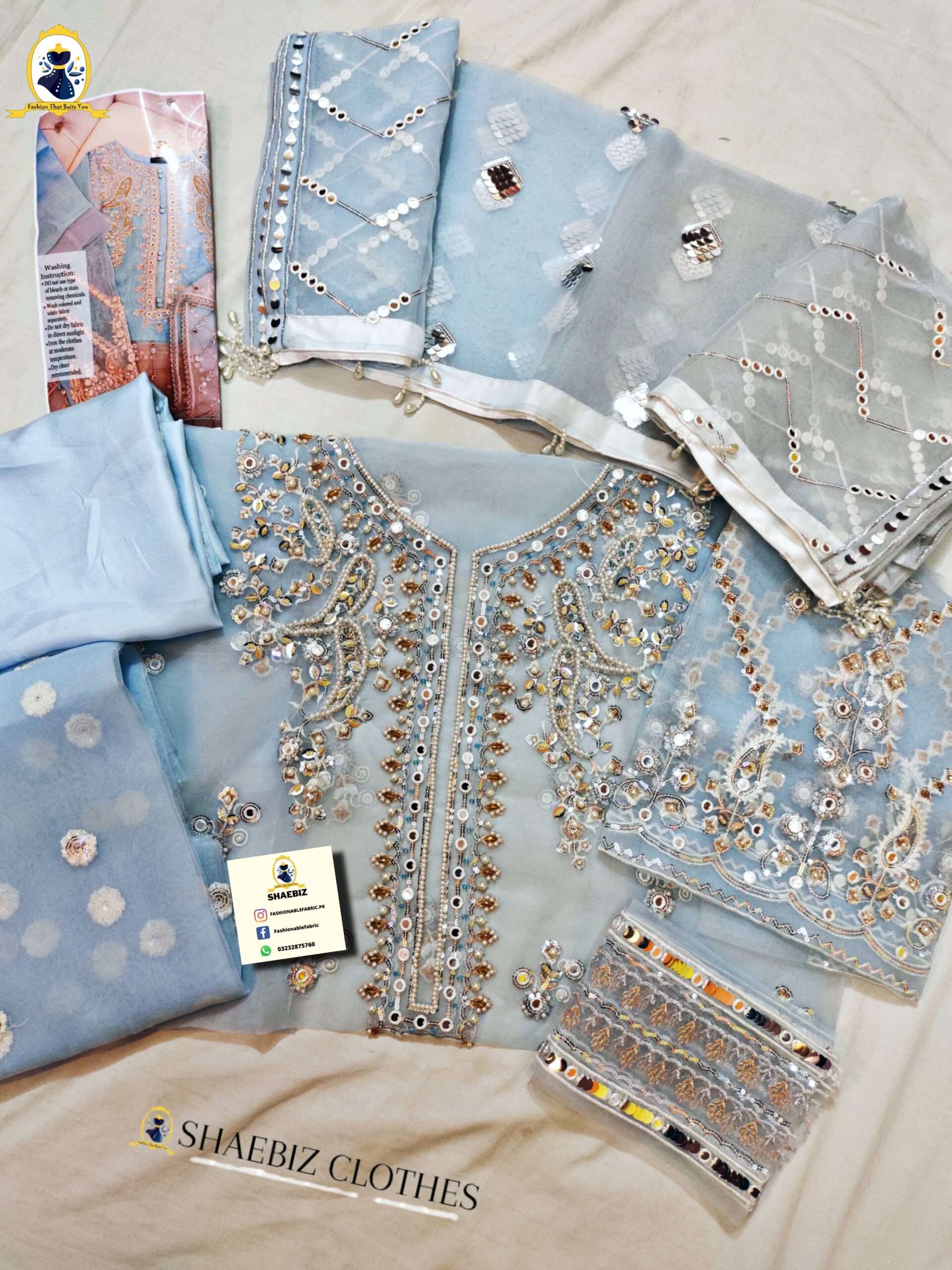 AGHA NOOR BLUE ADDA TILLA(AG-AT22)