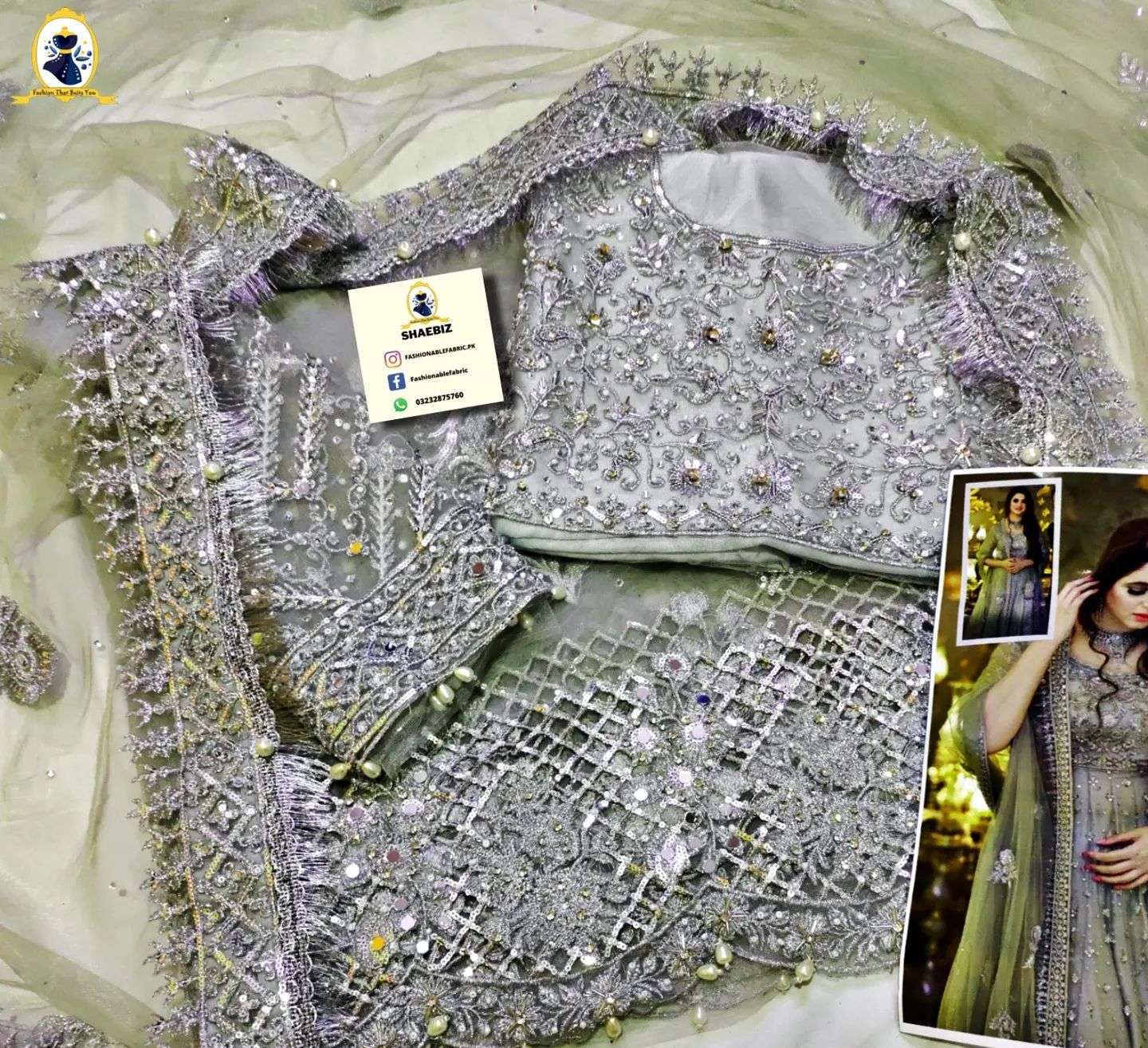 SARA ASLAM PARTY WEAR LUXURY DRESS (SA-S2021)