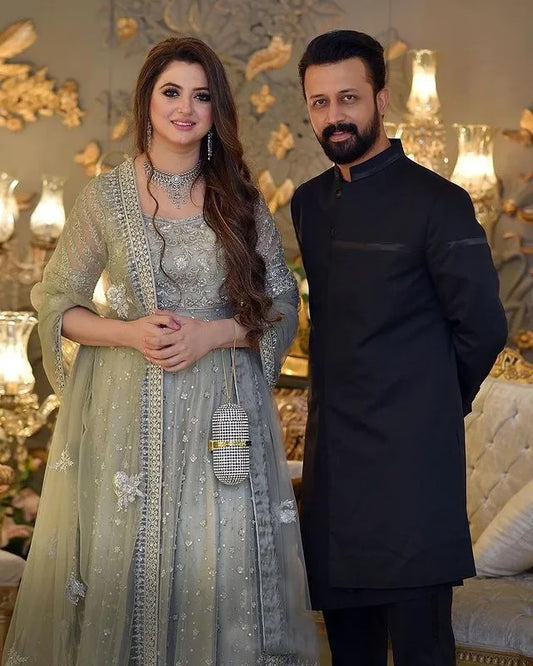 SARA ASLAM PARTY WEAR LUXURY DRESS (SA-S2021)
