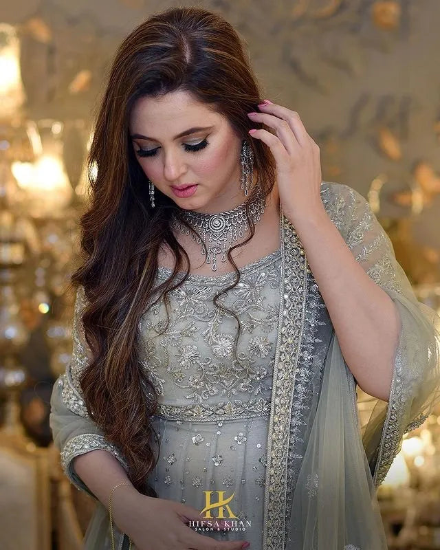 SARA ASLAM PARTY WEAR LUXURY DRESS (SA-S2021)