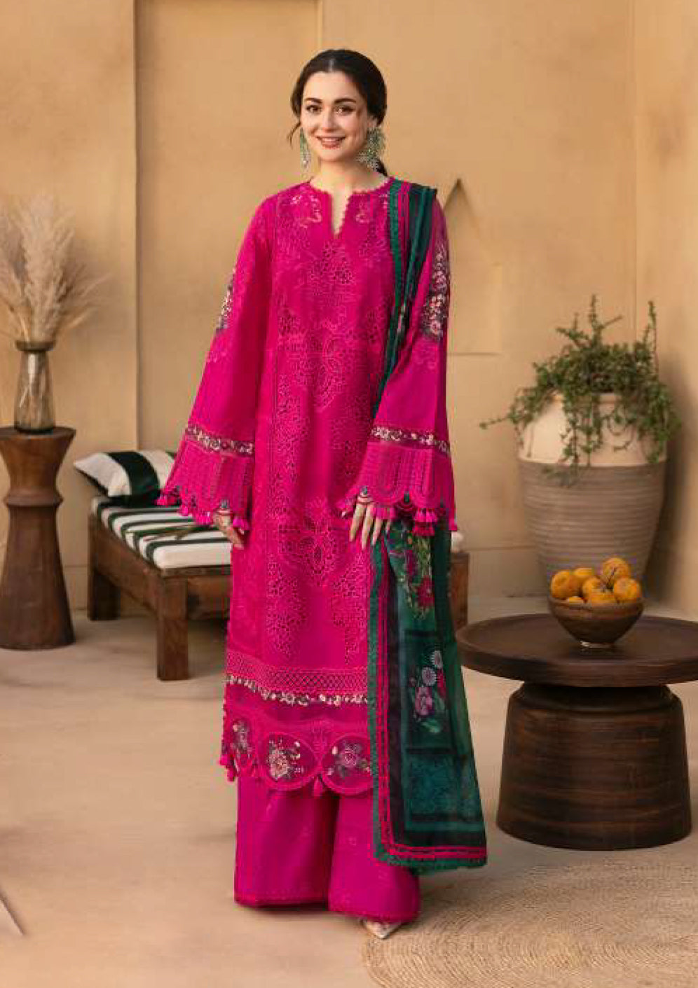 SAIRA RIZWAN PINK CHARM LUXURY LAWN COLLECTION| HAINA AMIR | TOP PAKISTANI DRESS BY SHAEBIZ