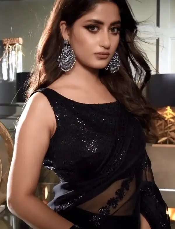 SAJJAL ALI BLACK SAREE (SJ-CB22)