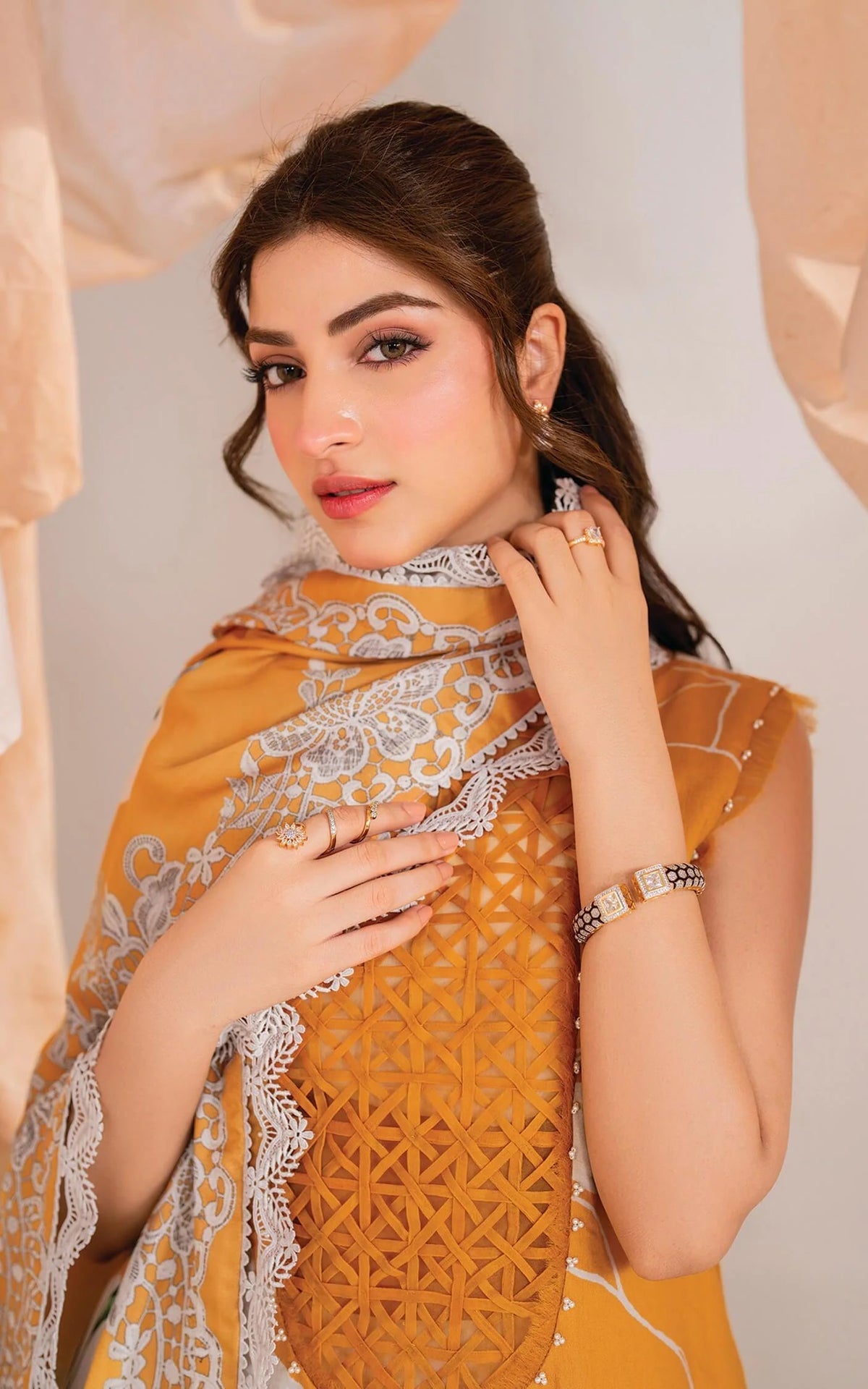 MERAKI BY ASIFA AND NABEEL EMBROIDERED LAWN DRESS| LATEST UNSTITCHED COLLECTION BY SHAEBIZ