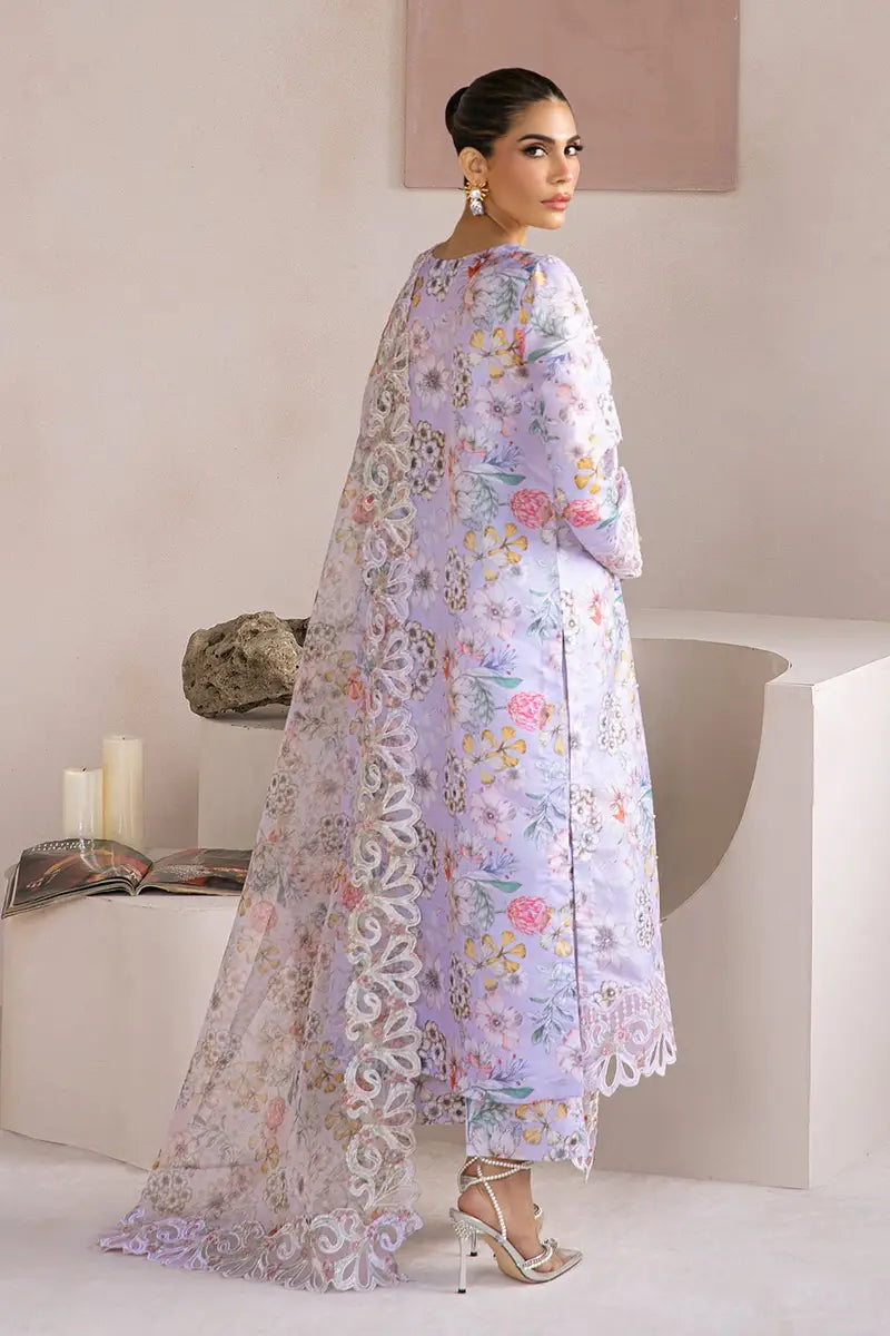Vaniya Siwss Lawn Formal Party Wear Lilic Collection|Top Pakistani Dress| By Shaebiz