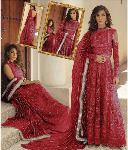 NIGAR RED LUXURY WEDDING DRESS(NG-RM22)
