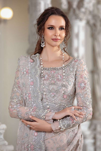 MARIA B PREACH SAREE (mb-pc22)