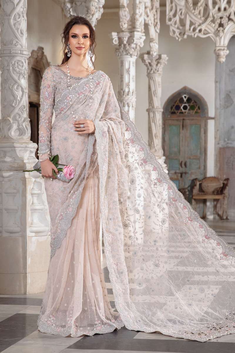 MARIA B PREACH SAREE (mb-pc22)