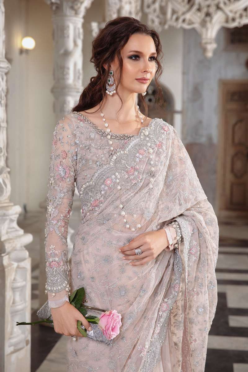 MARIA B PREACH SAREE (mb-pc22)