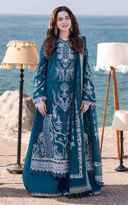 QALAMKAR KIRA CHICKEN KARI UNSTITCHED LAWN COLLECTION| HANIA AMIR|TOP PAKISTANI DRESS BY SHAEBIZ