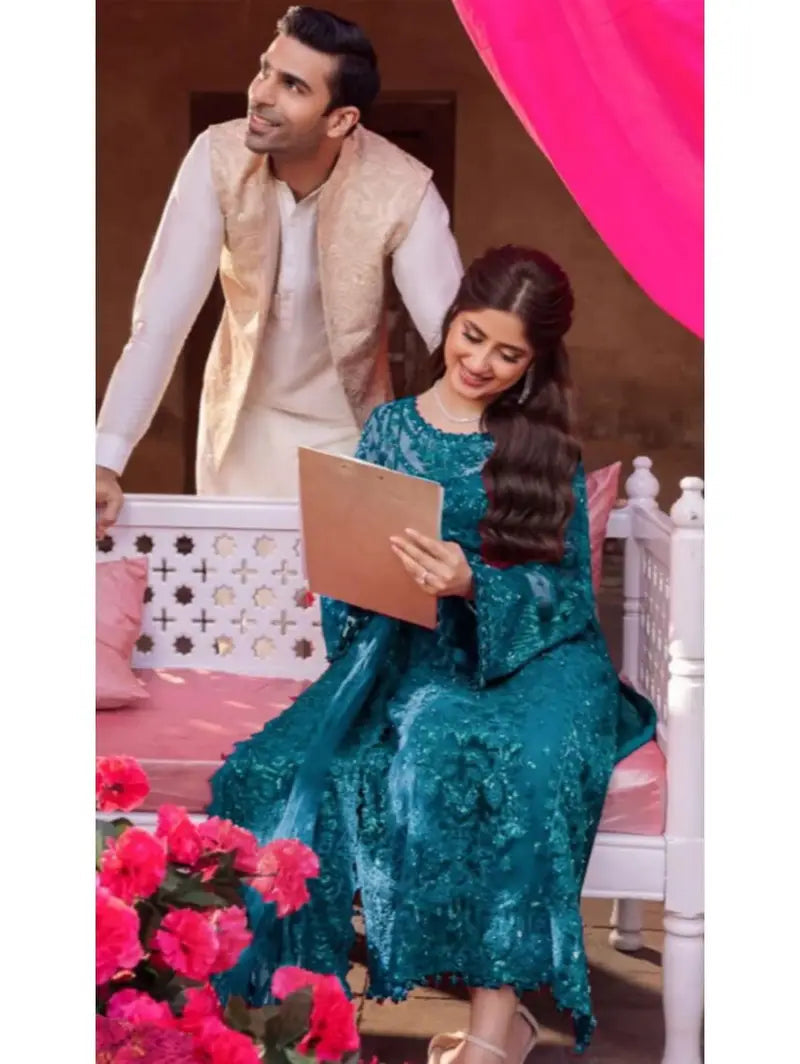 KANWAL MALIK ZINC IMMO LUXURY NET COLLECTION| UNSTITCHED MASTER REPLICA| TOP PAKISTANI DRESS BY SHAEBIZ