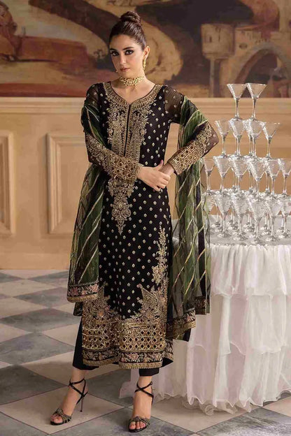 CHARIZMA  CHIFFON PARTY WEAR| MAYA ALI| UNSTITCHED MASTER REPLICA BY SHAEBIZ