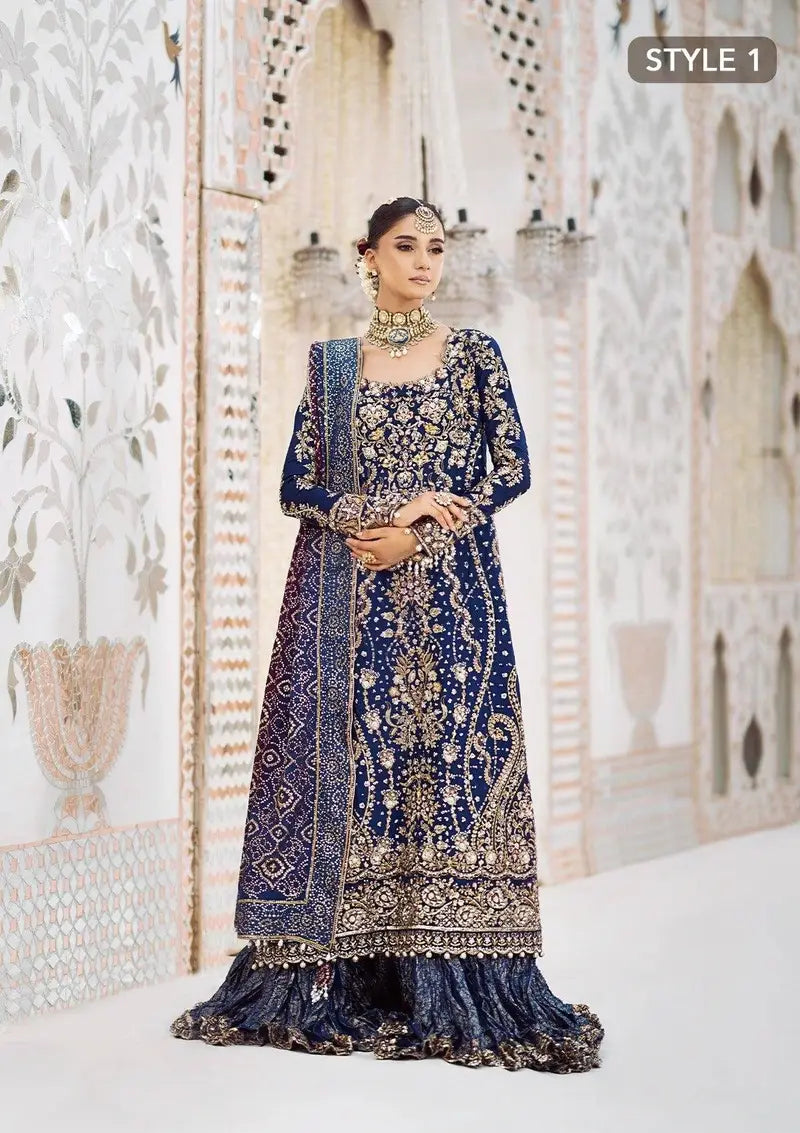AIK ATELIER HINA CHUNDRI LUXURY ORGENZA COLLECTION| UNSTITCHED WEDDING FORMALS BY SHAEBIZ
