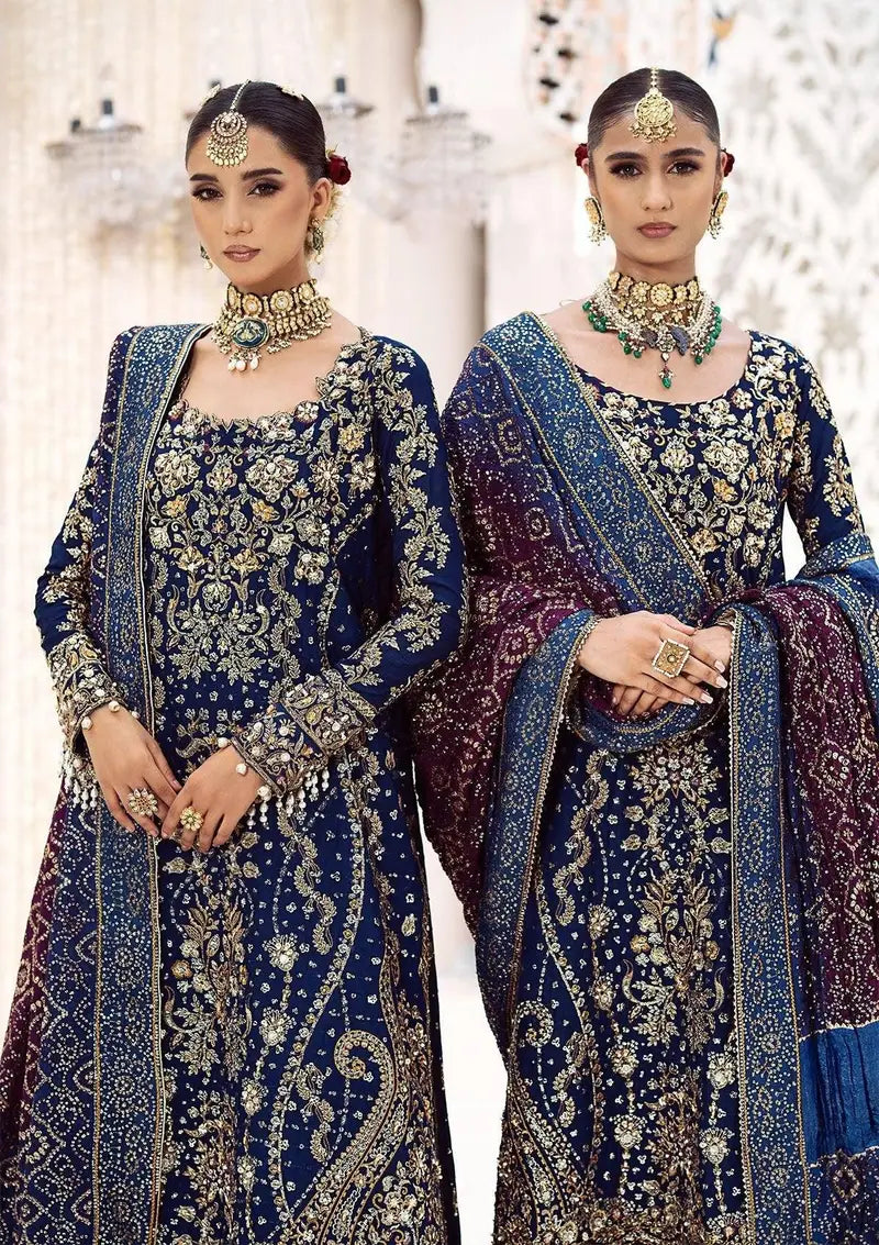 AIK ATELIER HINA CHUNDRI LUXURY ORGENZA COLLECTION| UNSTITCHED WEDDING FORMALS BY SHAEBIZ