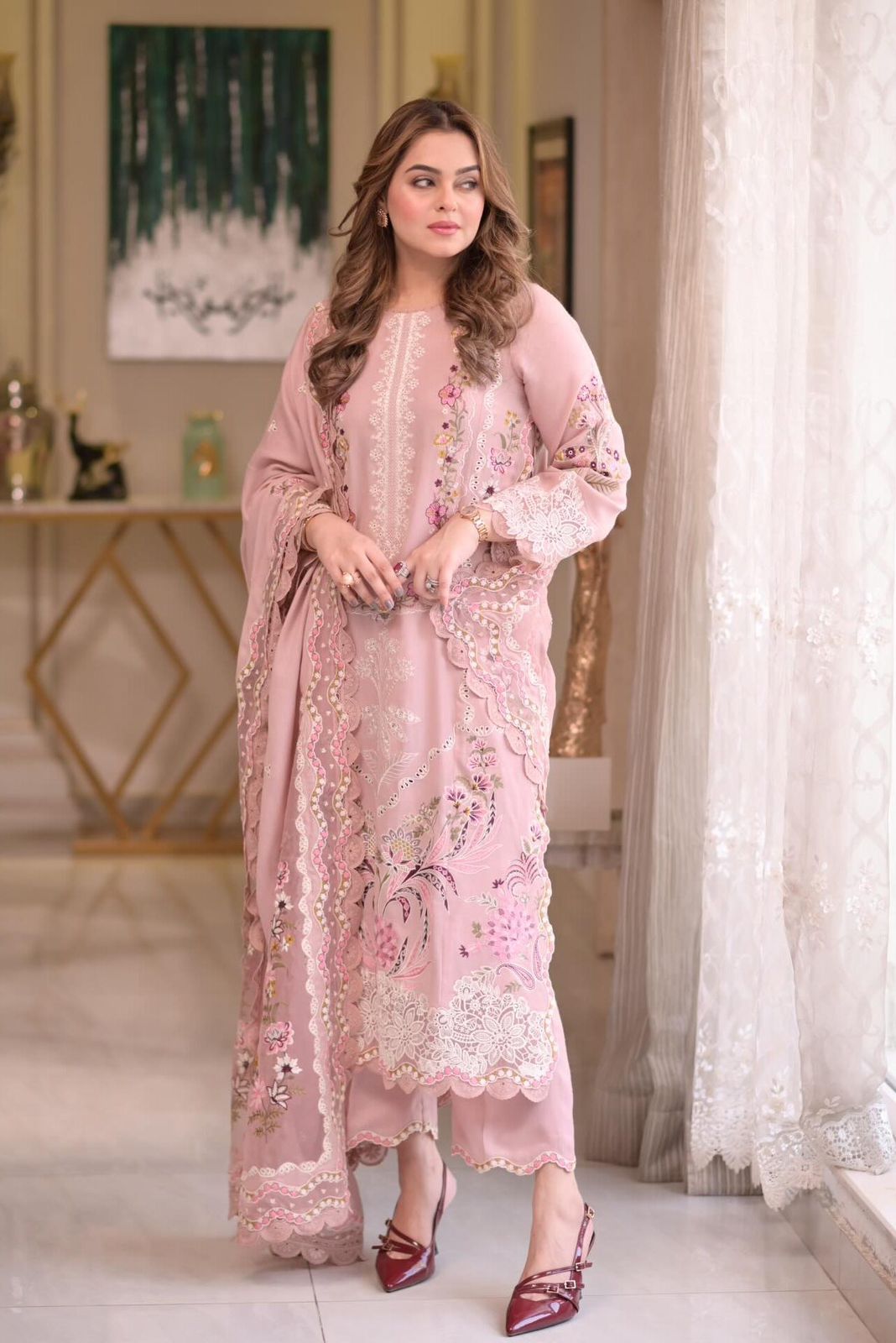 ANEELA'S LUXURY 2026 CHICKEN KARI LAWN COLLECTION| UNSTITCHED 3 PCS BY SHAEBIZ