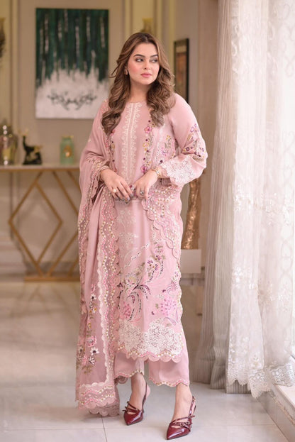 ANEELA'S LUXURY 2026 CHICKEN KARI LAWN COLLECTION| UNSTITCHED 3 PCS BY SHAEBIZ