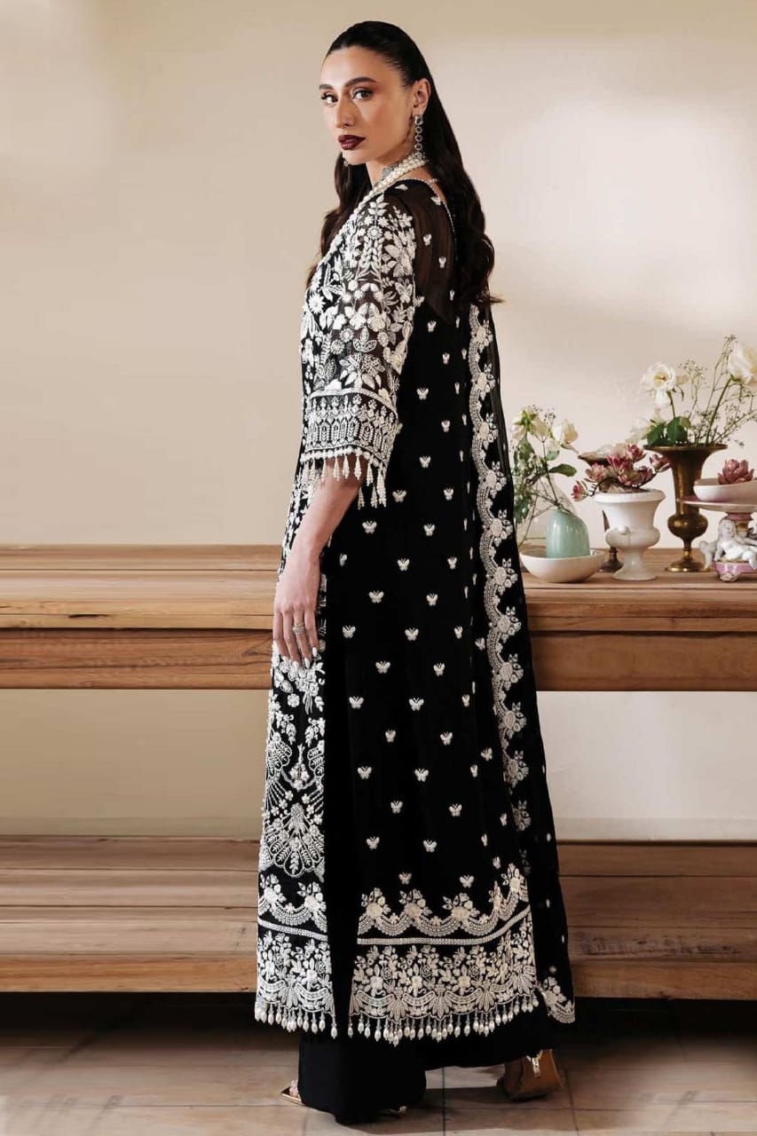 SERENE LUXURY CHIFFON COLLECTION| UNSTITCHED 3 PCS| TOP PAKISTANI DRESS BY SHAEBIZ