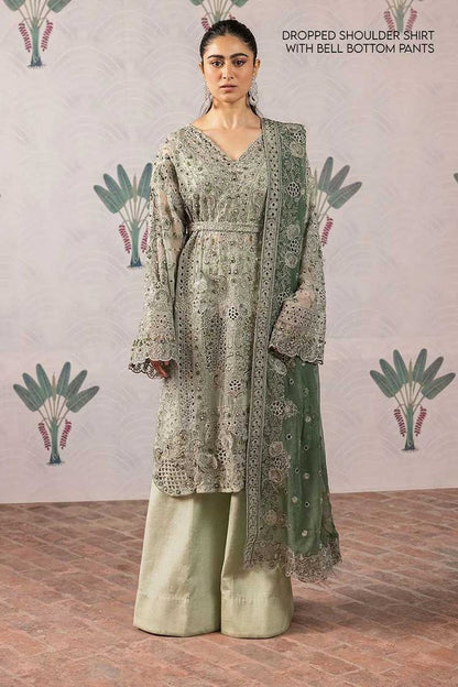 IZNIK TEHAR SHENDI LUXURY ORGENZA COLLECTION| UNSTITCHED WEDDING FORMALS BY SHAEBIZ