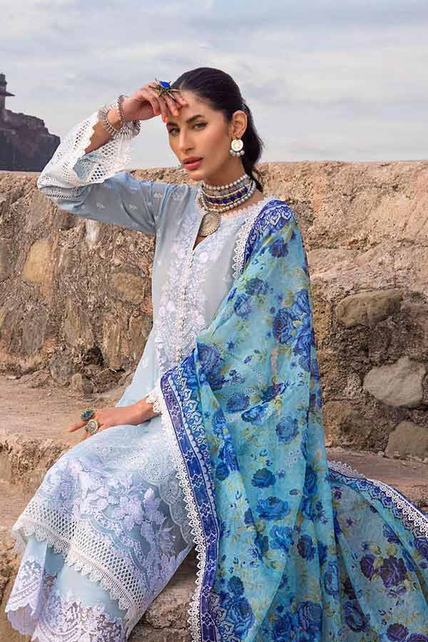 ZAINAB CHOTTANI CHIKANKARI LAWN (ZC-SF22)