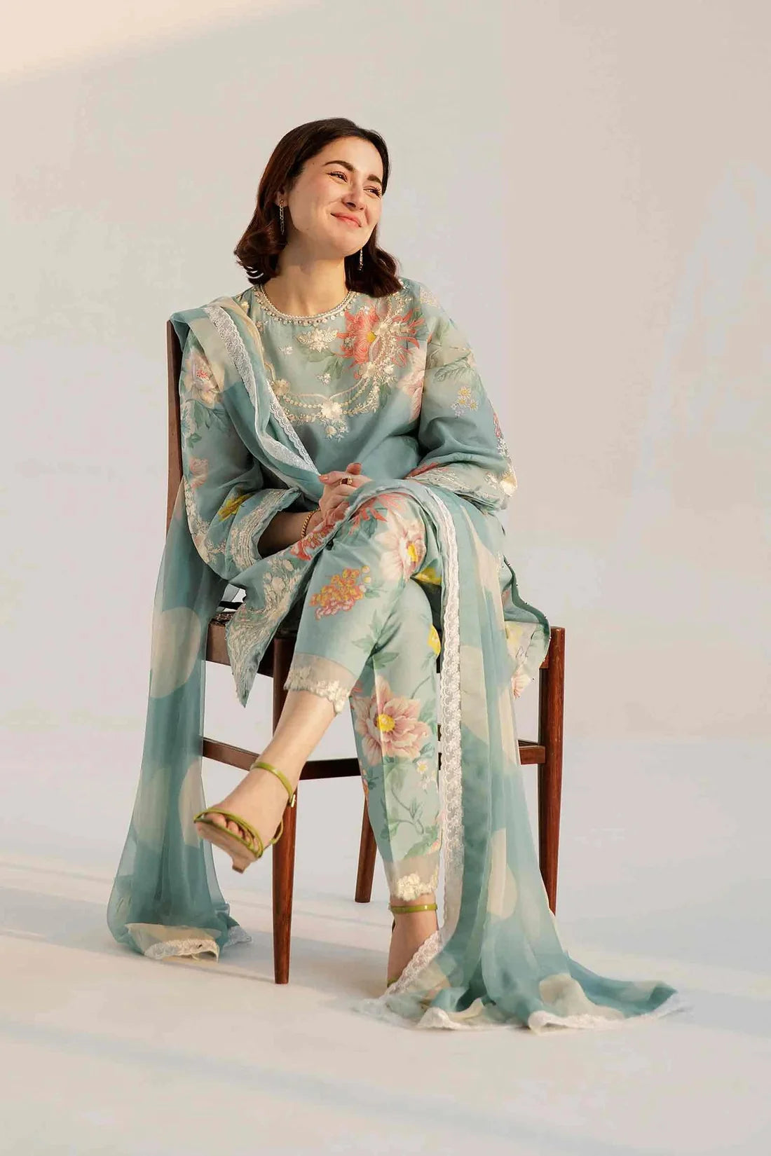 Coco Zara Shahjahan | Z23-5B | Wearing By Hania Amir | Unstitch Lawn Collection | By Shaebiz
