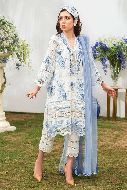 FARIDA HASAN LAWN CHICKENKARI LUXURY DRESS(FH-SC22)