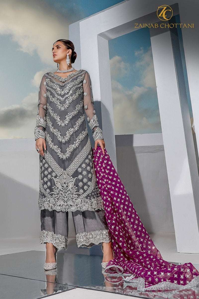 ZC ORGENZA GRAY FORMAL WEAR (ZC-SF20)
