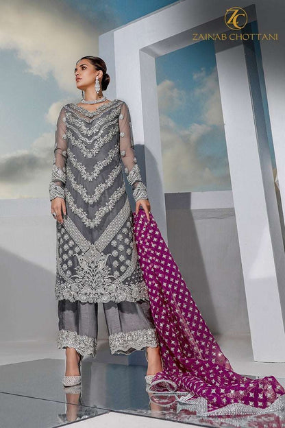 ZC ORGENZA GRAY FORMAL WEAR (ZC-SF20)