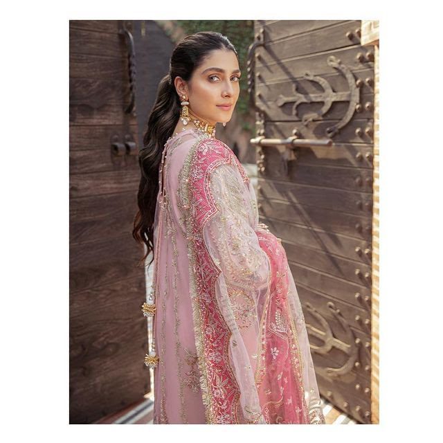 AFROZEH TEA PINK LUXURY PARTY WEAR (AF-TP22)